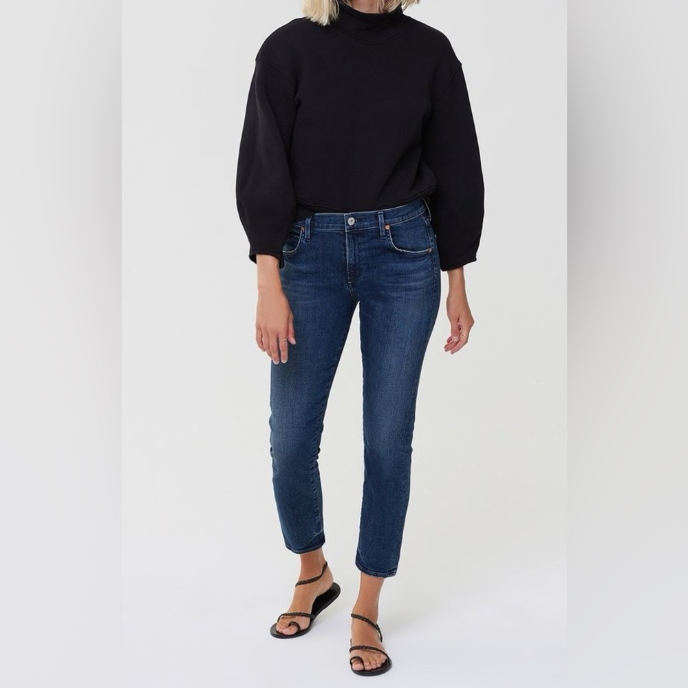 Elsa Citizens Of Humanity Dark Blue Straight Leg Jeans Sz. 28